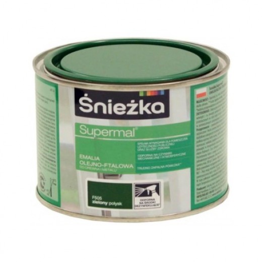 Supermal, 0,4 L, neagra, vopsea email F520